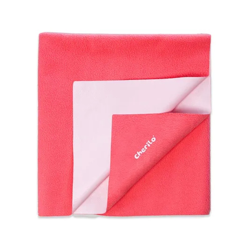 Cherilo Quick Dry Baby Bed Protector Medium – Salmon Rose