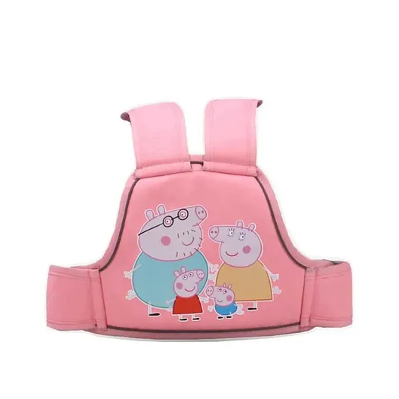 Chinmay Kids Safety Belt for Two Wheeler with Reflective Strips Adjustable Safety Harness – Light Pink