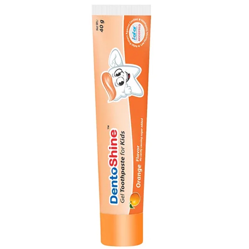 DentoShine Gel Toothpaste for Kids Orange Flavor – 40 g