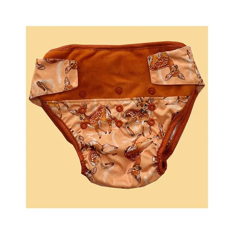 Elly Belly Reusable cloth diaper Velcro Closure Free Size (03 Months to 3 Years) – Deer Printed