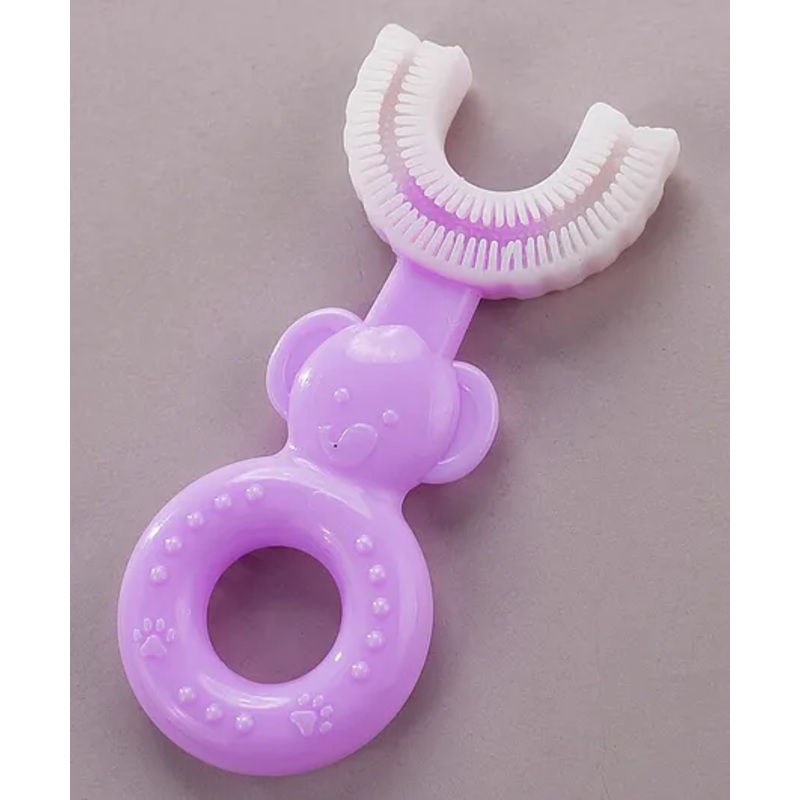Fantasy India Soft Sillicone U-Shaped Head 360 Degree Toothbrush – Purple