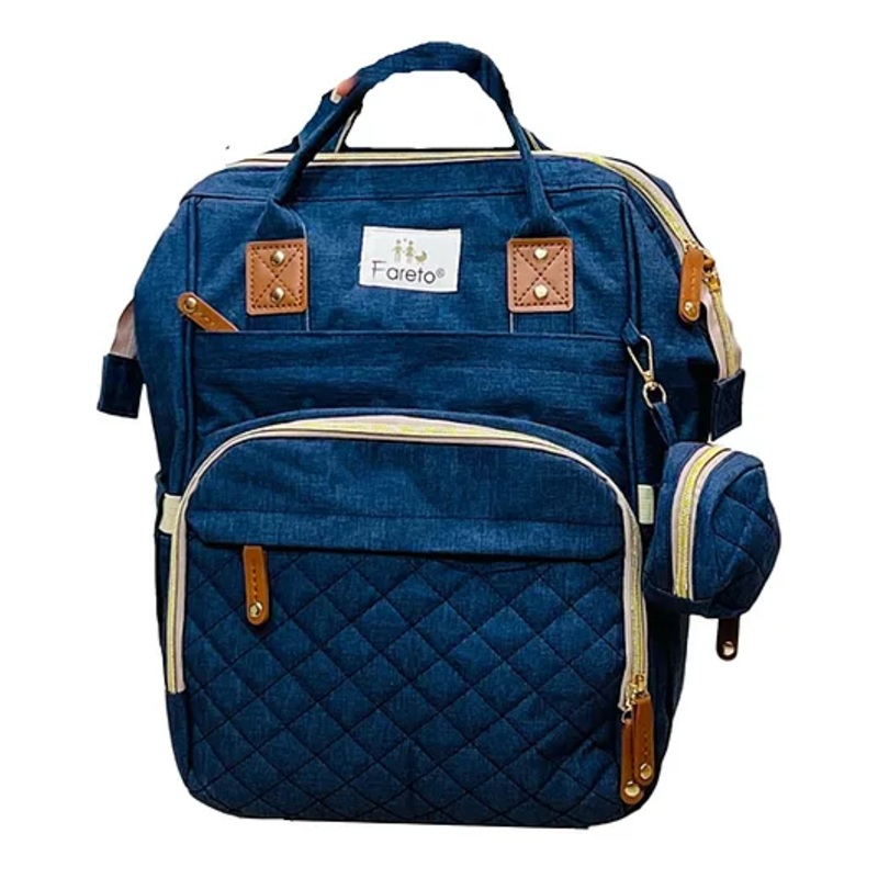 Fareto premium Quality Diaper Bag for Mother  Multipurpose Stylish Diaper Bag  Pack Of 1 -Blue