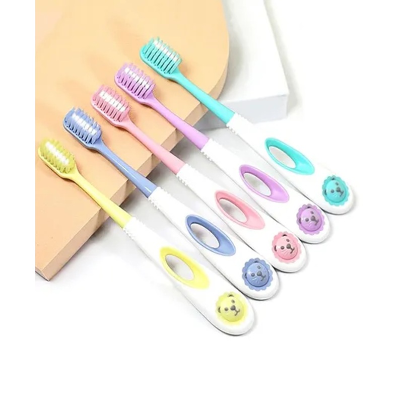 FunBlast Cute Design Soft Bristles Toothbrush for Kids  5 Pcs Multicolor