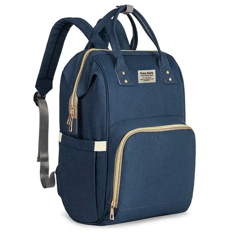 House of Quirk Diaper Bag Maternity Backpack –  Prussian Blue