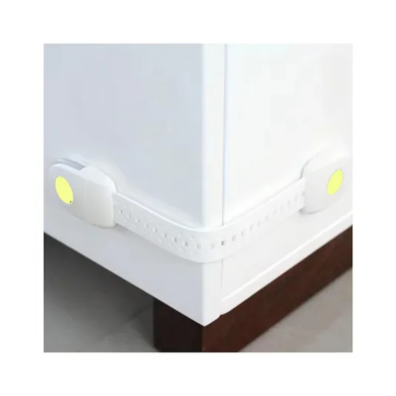 Safe-O-Kid Childproofing Safety Straps  For Cabinets, Drawers, Appliances, Versatile, Durable & Easy to Install, Green, Pack of 2