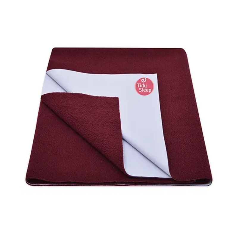 Tidy Sleep  Ultra Absorbent Baby Dry Sheets & Bed Protector – Maroon