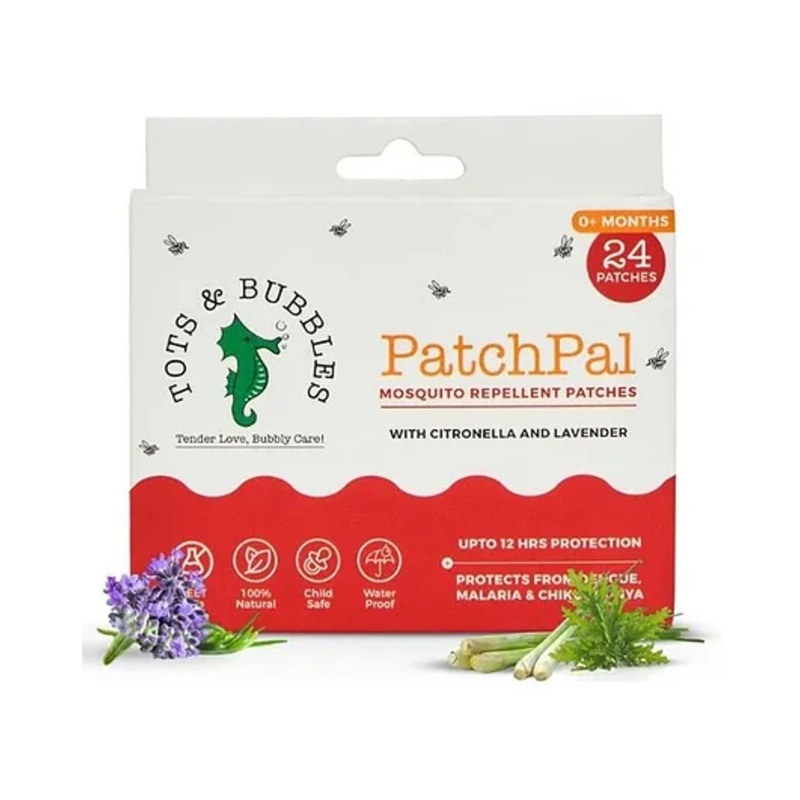 TOTS & BUBBLES – PatchPal Mosquito Repellant Patches – 24 Patches – Pack of 1