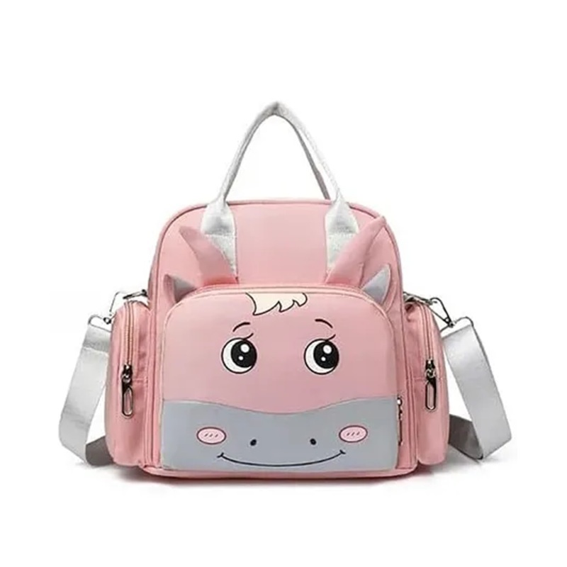 Winnies Diaper Backpack Cum Tote Bag Maternity Bag-Light Pink