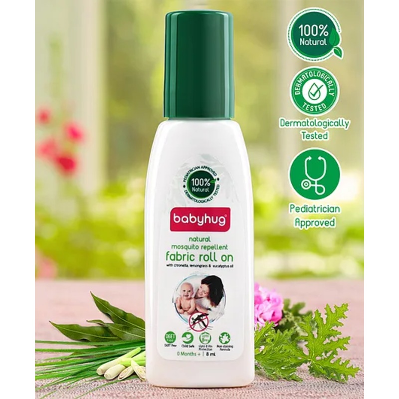 Babyhug Natural Mosquito Repellent Fabric Roll On – 8 ml