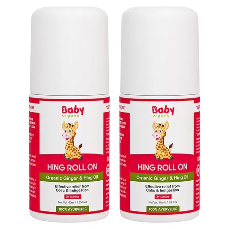 BabyOrgano Natural Tummy Roll On Pack of 2 – 40 ml Each