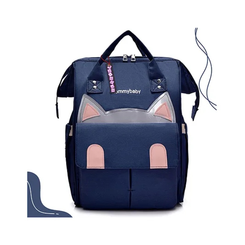 Bembika Multipurpose Backpack Style Diaper Bag – Kitten Blue