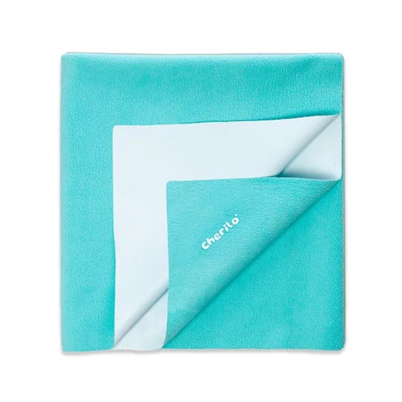 Cherilo Quick Dry Baby Bed Protector Medium – Sea Green