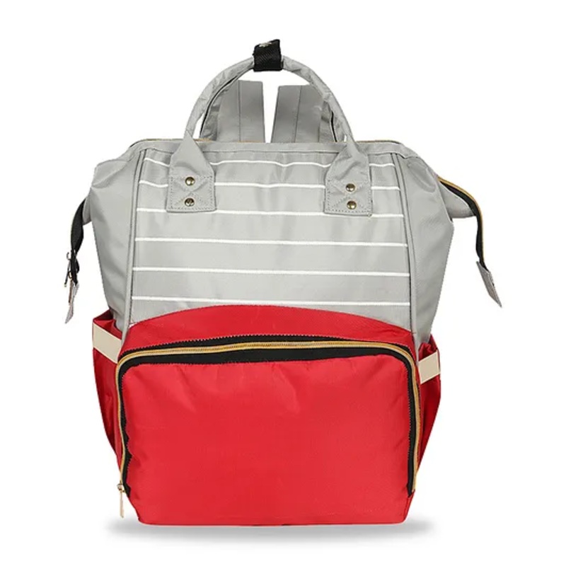 Chinmay Kids Baby Diaper Backpack for New Born – Red & Grey