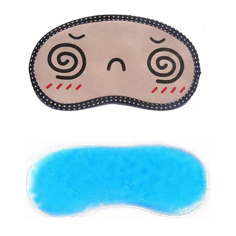 Jenna Spiral Printed Sleeping Eye Mask With Cooling Gel