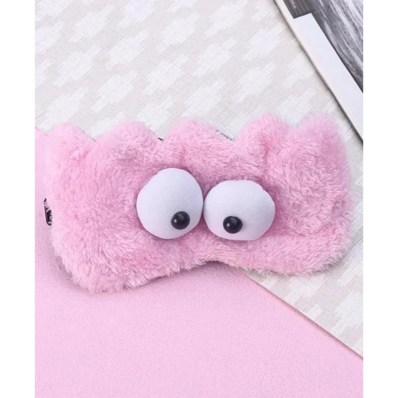 Kids Cartoon Designed Eye Mask  Pink