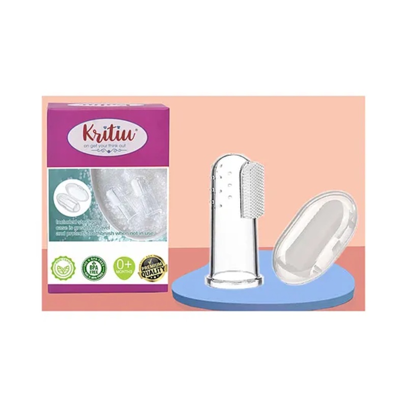 Kritiu Silicone Figure Brush With Case – White