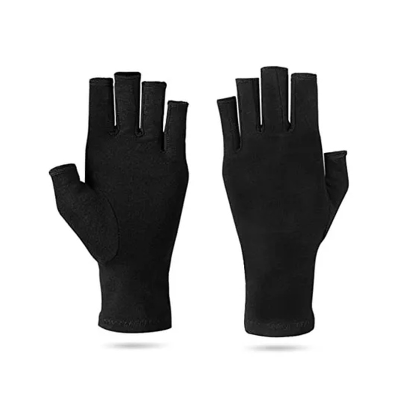 MOMISY Fingerless  Arthritis Gloves – Black