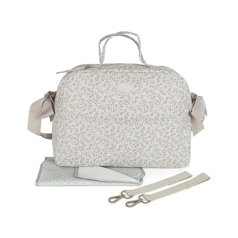 Pasito a Pasito Berries Grey Diaper Changing Bag