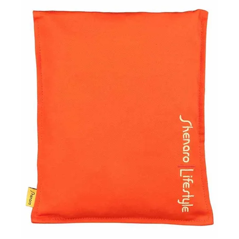 Shenaro Organic Cotton Pain Relief Wheat Bag With Treated Whole Grains – Orange