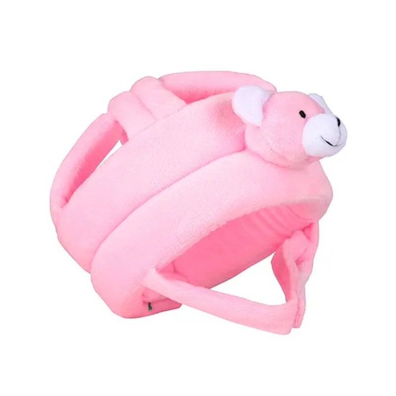 Steelbird Baby Safety Helmet- Bear- Pink