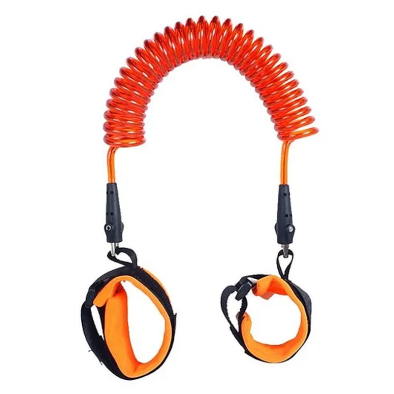 Syga Anti Lost Safety Velcro Wrist Bracelet With Extra Long Harness – Orange