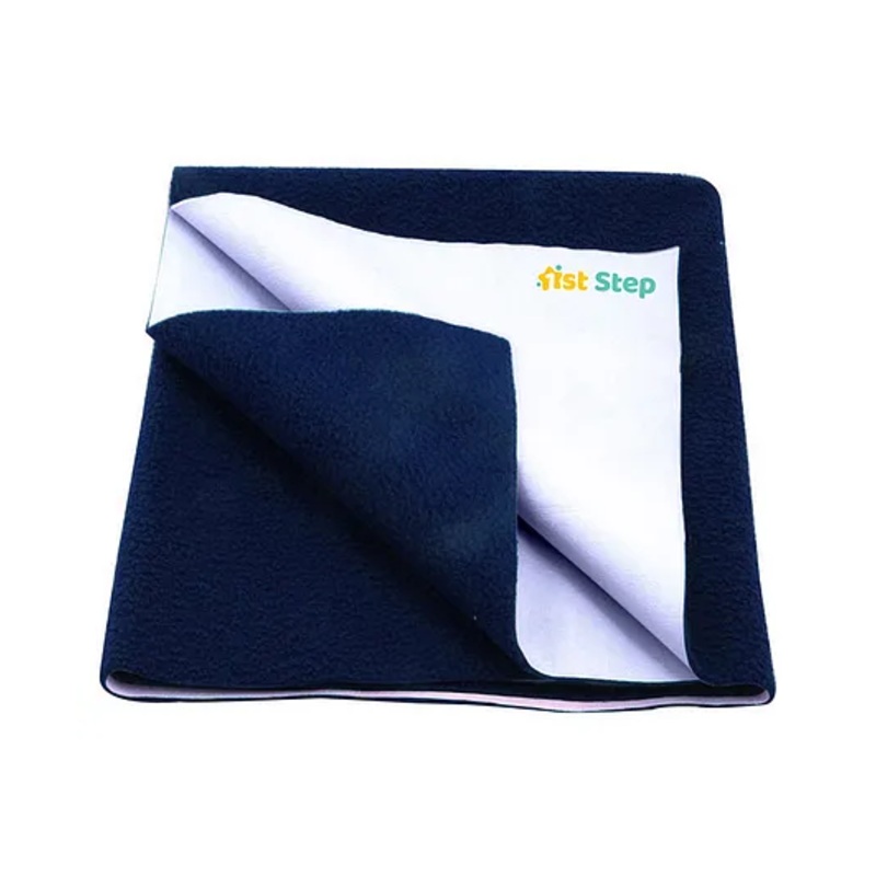 1st Step Supa Dry Extra Absorbent Dry Sheet Bed Protector Mattress Protector- Blue
