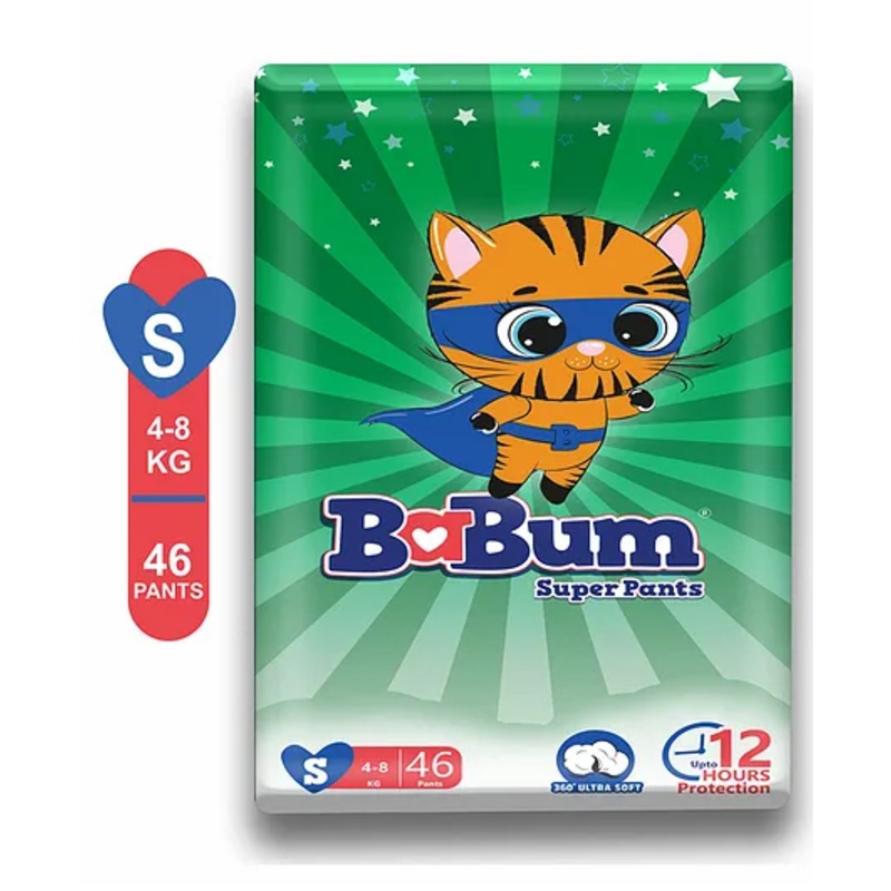 Babum Super Pants Premium Diaper Small – 46 Pieces