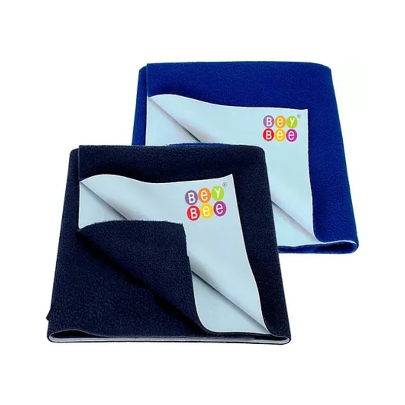 BeyBee Fast Dry Sheet Quick Original Baby Dry Sheet – Royal Blue and Dark Blue