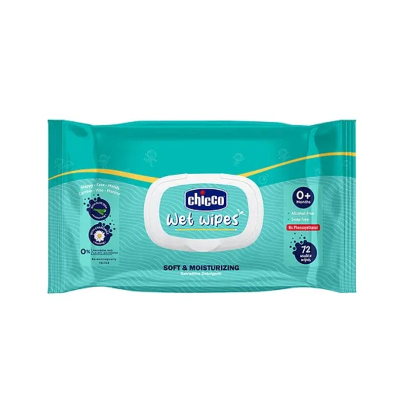 Chicco Wet Wipes with Fliptop – 72 Wipes
