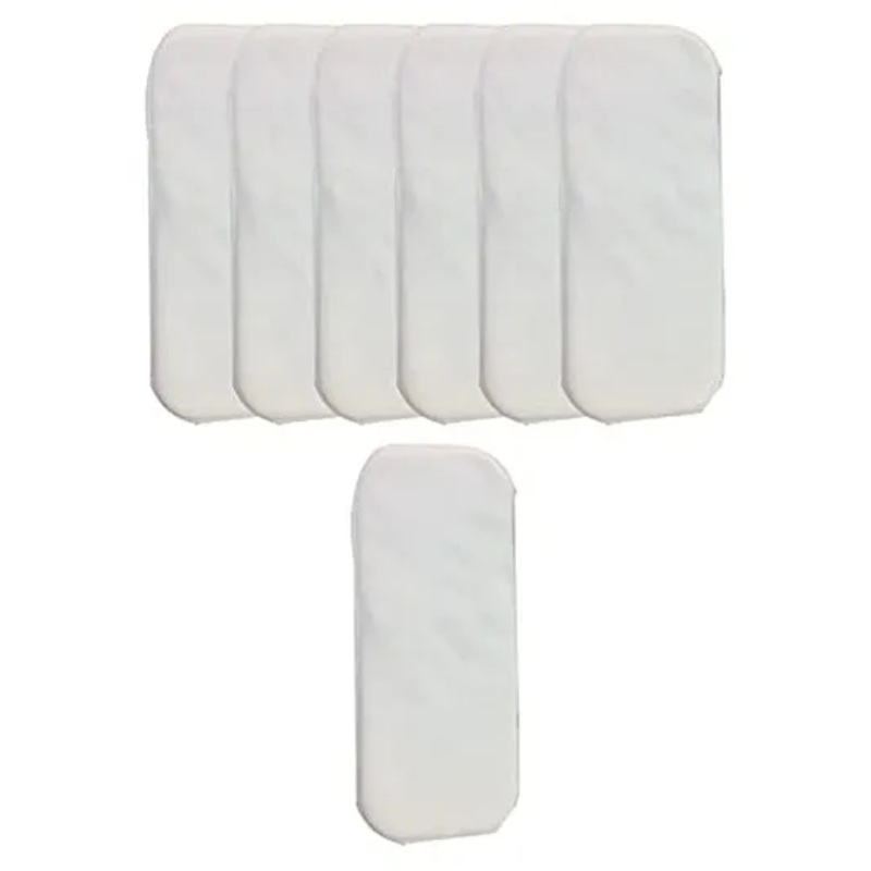 Chinmay Kids Baby Insert Pads Reusable Soft 5 Layers Inserts For Baby Cloth Diaper High Absorbing Washable Liners Set Of 7 – White