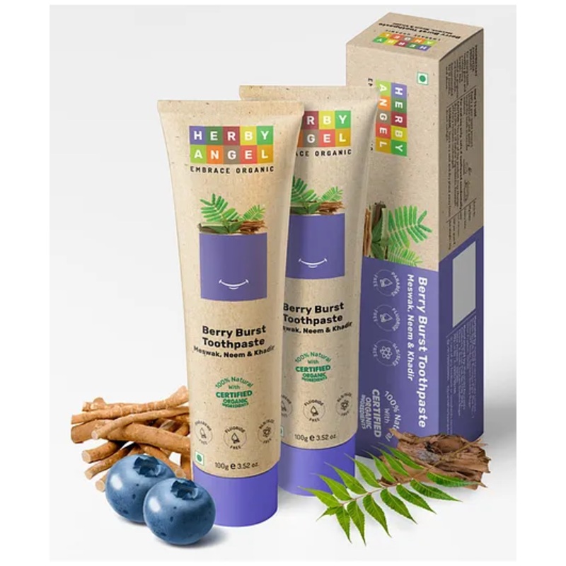 Herby Angel Baby Toothpaste – Berry Burst 100g (Pack of 2)