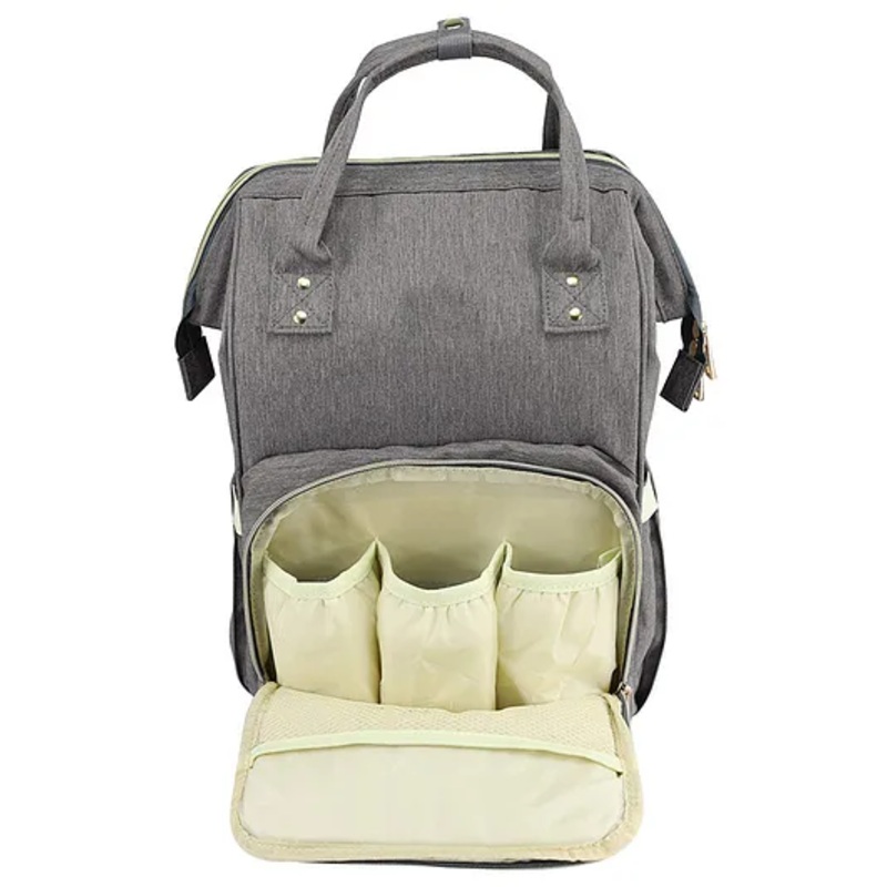 House of Quirk  Diaper Bag Maternity Backpack –  Grey