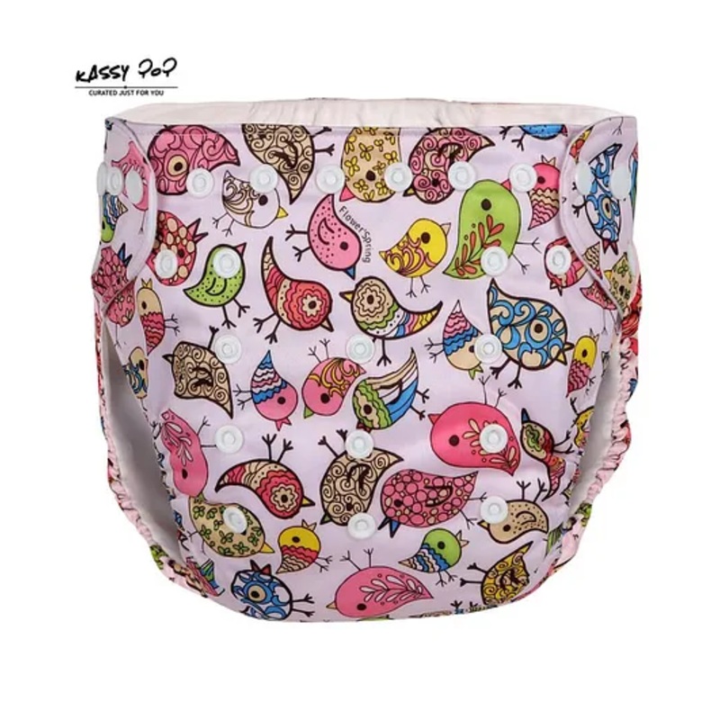 Kassy Pop Reusable Diaper Cover With Cotton Absorbing Pad – Multicolor