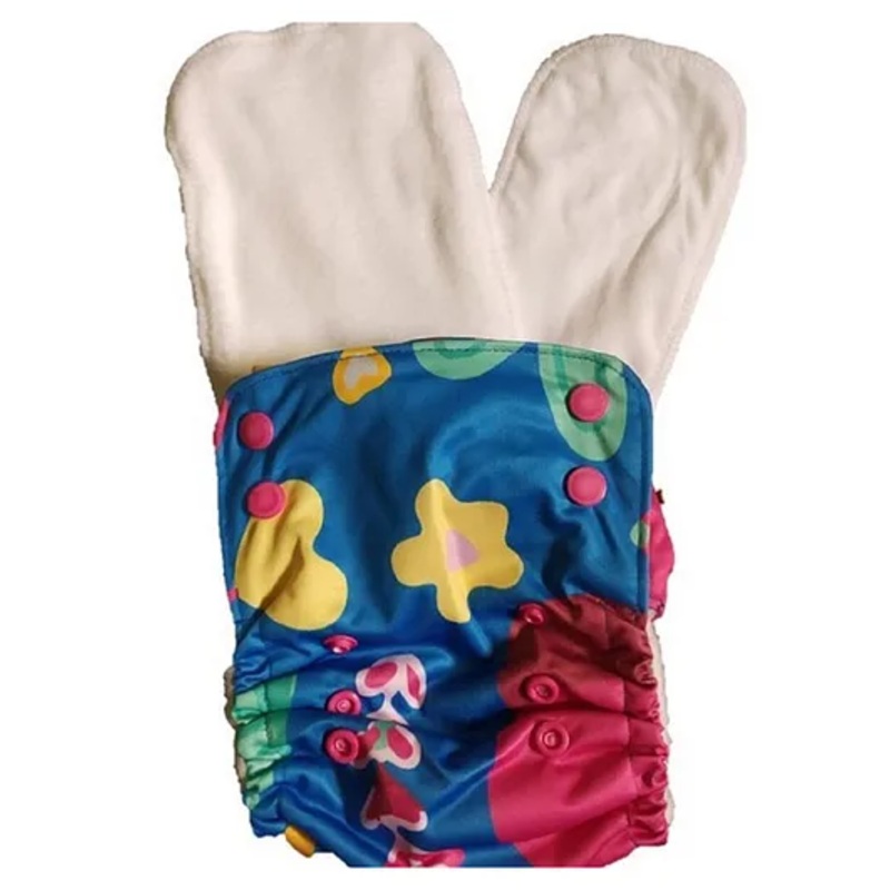Kindermum Jungle Nano Aio Cloth Diaper With 2 Organic Cloth Inserts – Multicolour