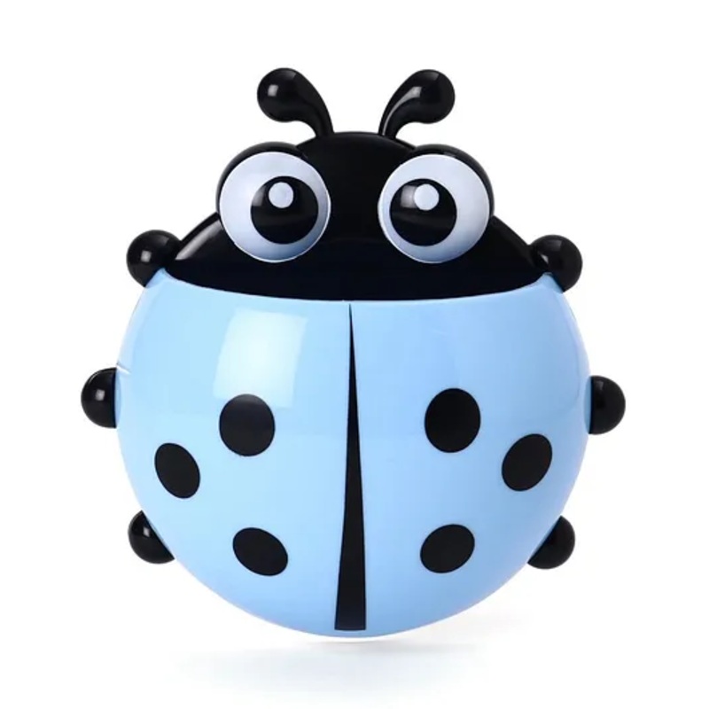 Ladybug Shaped Toothbrush Holder – Blue