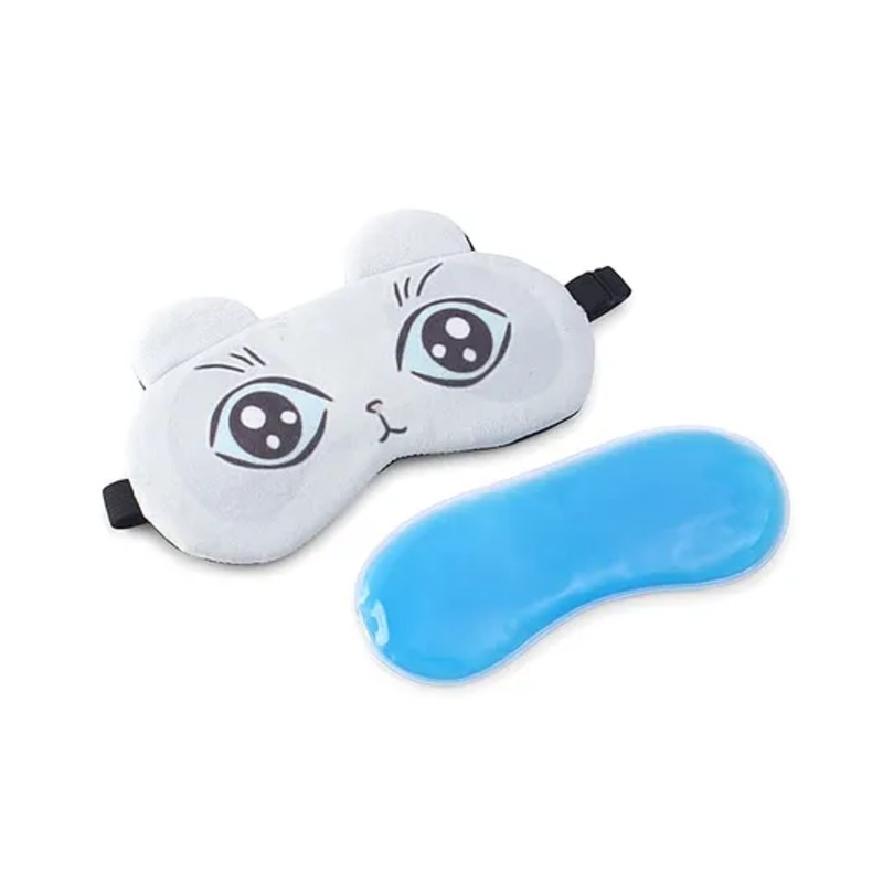 Panda Eye Mask with Adjustable Strap – Grey