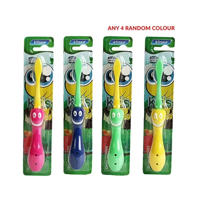 Passion Petals Smile Design Foldable Toothbrush Pack Of 4 (Colour May Vary)