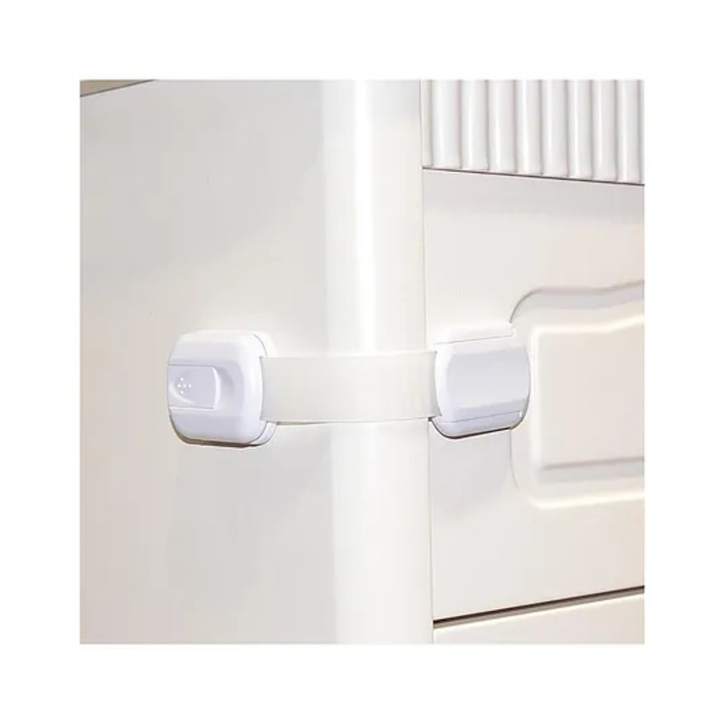 Safe-O-Kid Adjustable Medium Multi-Purpose Child Safety Lock  White, Pack of 16