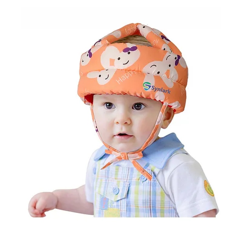 Synlark Baby Safety Helmet Adjustable Size Baby Learn to Walk – Peach