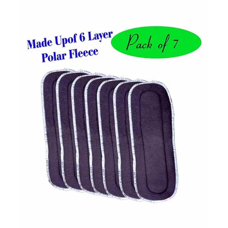 The Little Lookers 6 Layer Polar Fleece Insert Pack Of 7 – Grey