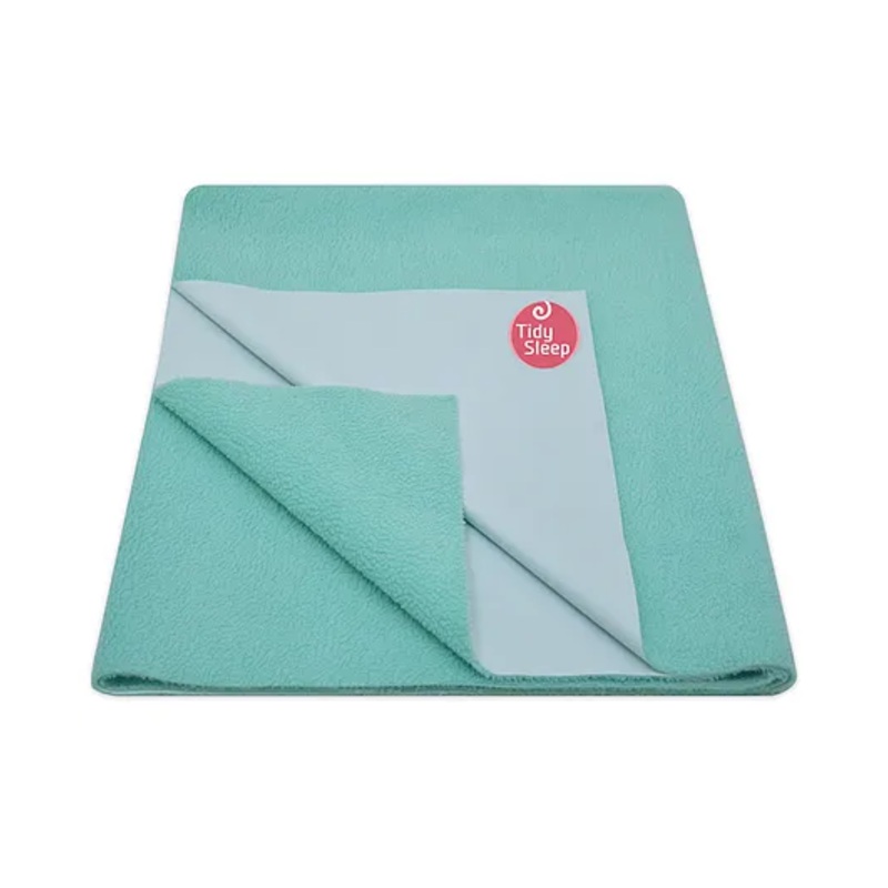 Tidy Sleep Ultra Absorbent Baby Dry Sheets & Bed Protector – Sea Green