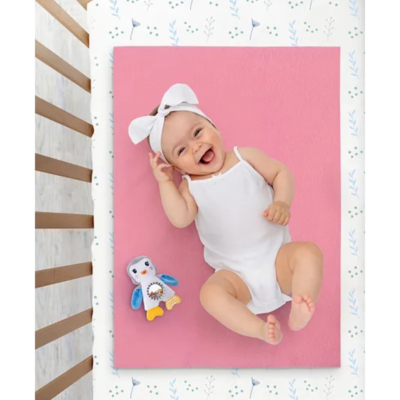 Zoe Dry Waterproof Bed Protector Sheet – Salmon Pink