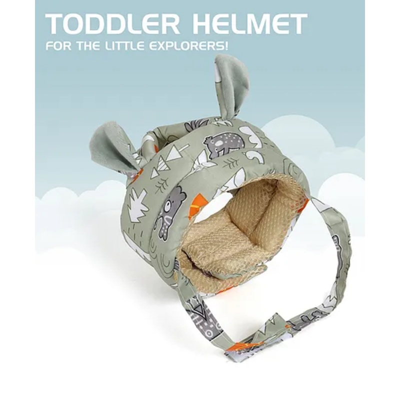 Adore REINDEER – The Adjustable Safety Head Protector Helmet with Adjustable Strap- Green