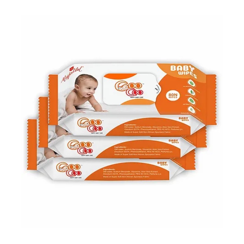 Coo Coo Wipes – Pack of 3 (240 Wipes)