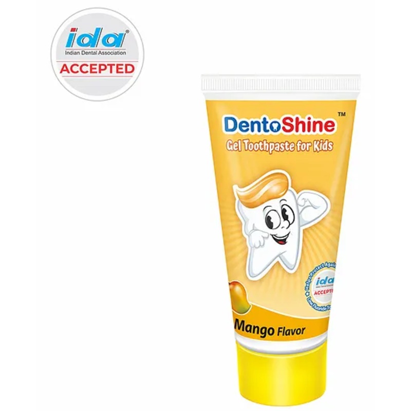 DentoShine Mango Flavoured Gel Toothpaste – 80 gm