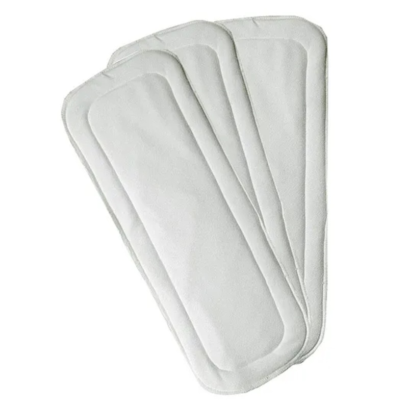 DOMENICO Wet Free Cloth Nappies Inserts Pack of 3 – White