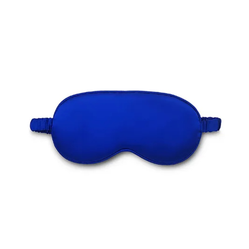 Jenna Silk Plain Sleeping Eye Mask – Blue