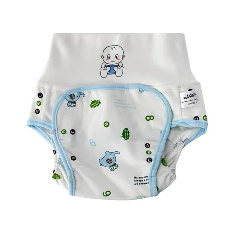 Kassy Pop Baby Diaper Training Pants Size Extra Large – White Blue