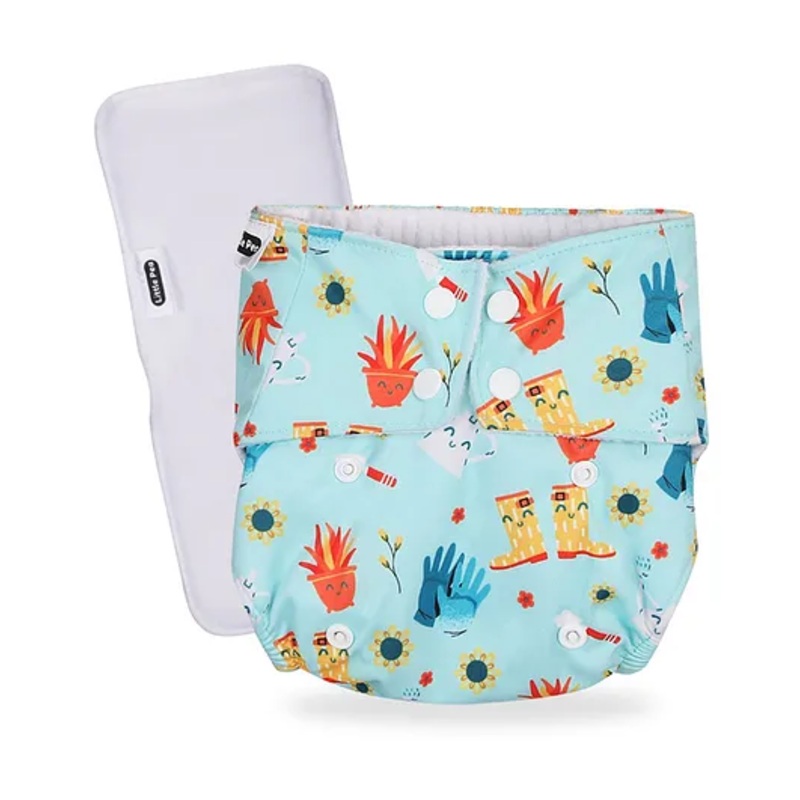Little Pea Reusable & Washable Freesize Cloth Diapers  Leak-Proof, Pack of 1  Soft as a Nappy.