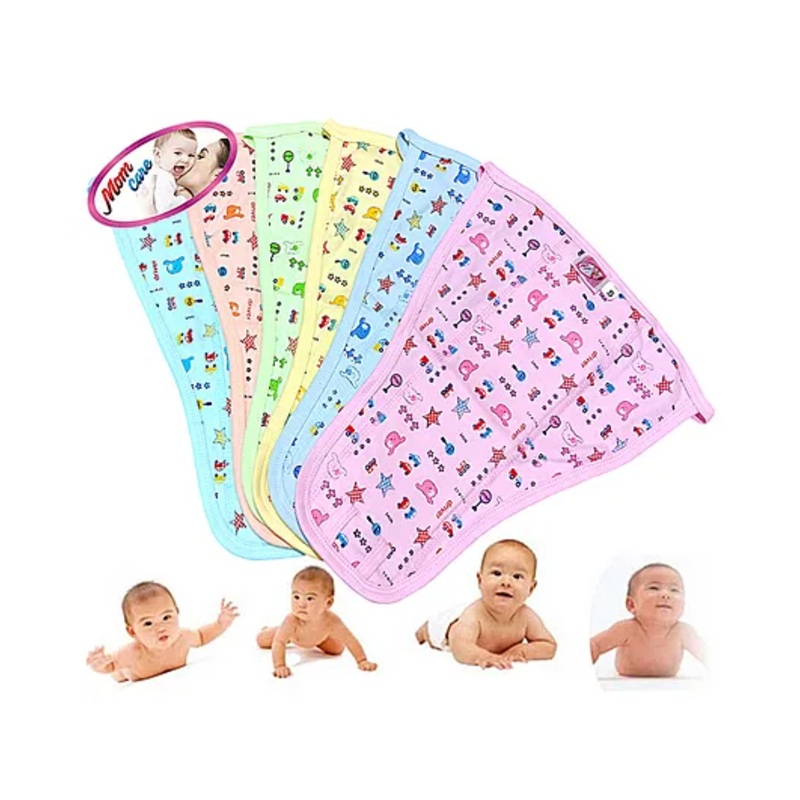 MOM CARE Cloth Padded Nappies for Newborn Extra SoftPack of 6  5-12 m Multicolor